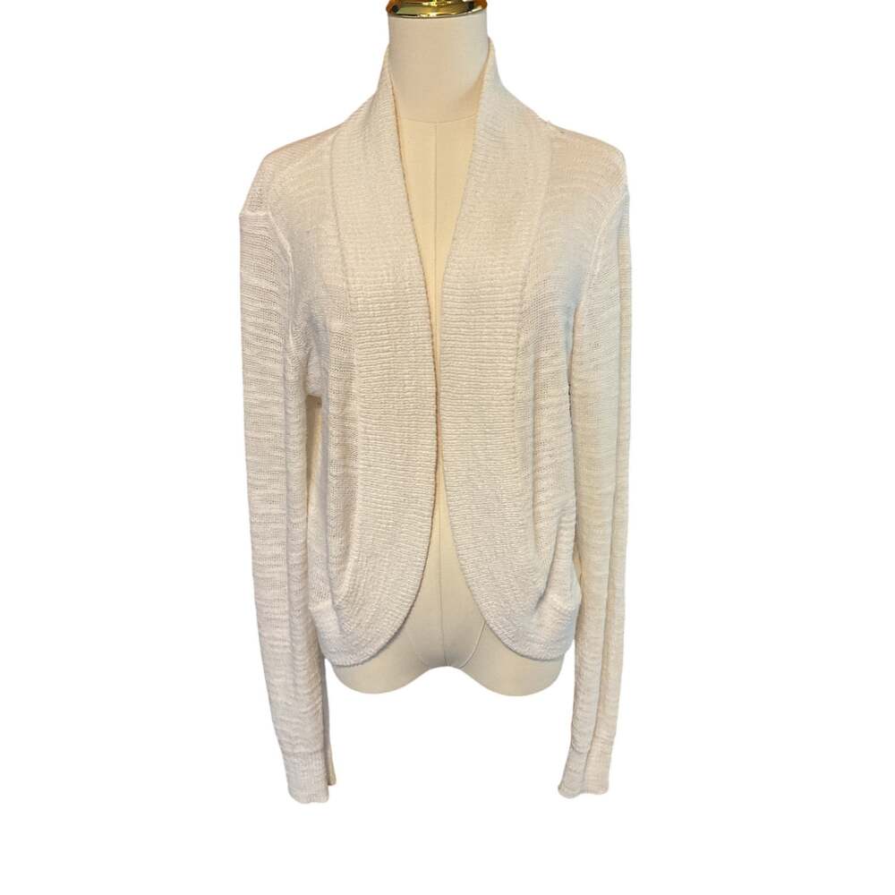 Lilly Pulitzer Amalie Open Front Cardigan. Resort White. Size XL